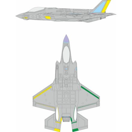 Eduard F-35A RAM coating late (Revell) maszkoló