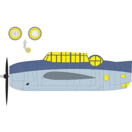 Eduard TBF-1C (Hobby Boss) maszkoló