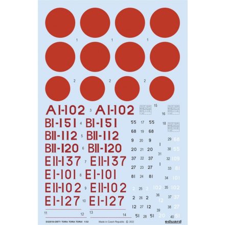 Eduard TORA TORA TORA! (Tamiya) matrica