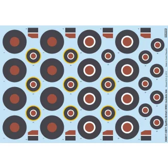 Eduard Spitfire British WW2 roundels late matrica