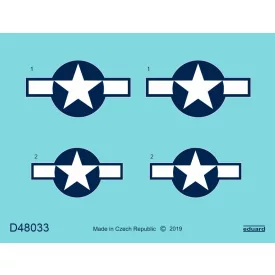 Eduard P-51D national insignia matrica