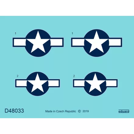 Eduard P-51D national insignia matrica