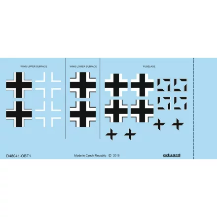 Eduard Fw 190A-3 national insignia matrica
