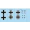 Eduard Bf 109F-2 national insignia matrica