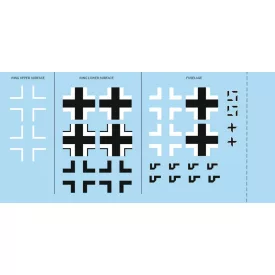 Eduard Bf 109G-6 national insignia matrica