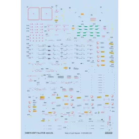 Eduard Su-27UB stencils matrica