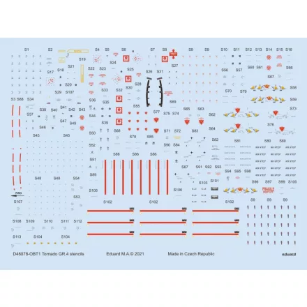 Eduard Tornado GR.4 stencils matrica