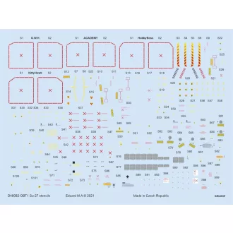   Eduard Su-27 stencils for ACADEMY/KITTY HAWK/HOBBY BOSS/GWH matrica