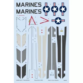 Eduard F-4B MARINES (Tamiya) matrica