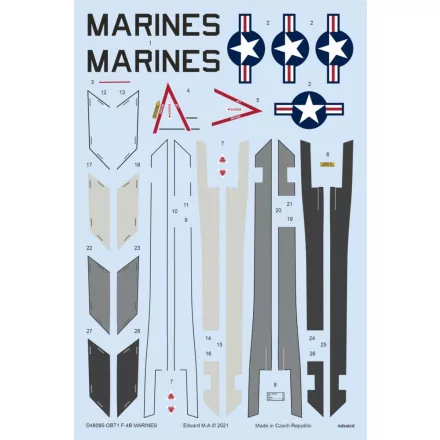 Eduard F-4B MARINES (Tamiya) matrica