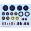 Eduard Spitfire Mk.V national insignia for EDUARD matrica