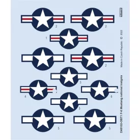 Eduard F-6 Mustang national insignia (Eduard) matrica