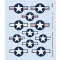 Eduard F-6 Mustang national insignia for EDUARD matrica