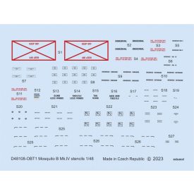 Eduard Mosquito B Mk. IV stencils (Revell, Tamiya) matrica