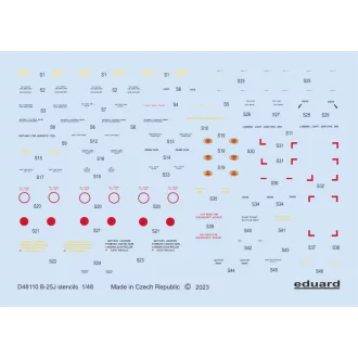 Eduard B-25J stencils (Hong Kong Models) matrica