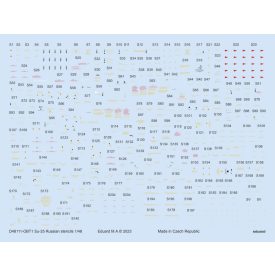 Eduard Su-25 Russian stencils (Zvezda) matrica