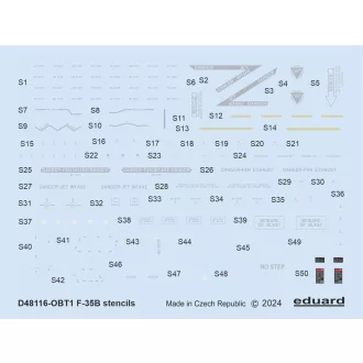 Eduard F-35B stencils matrica