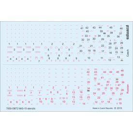 Eduard MiG-15 / MiG-15bis stencils matrica