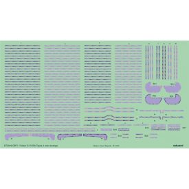 Eduard Fokker D. VII rib tapes 4color lozenge matrica
