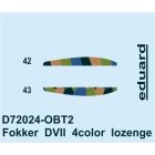 Eduard Fokker D. VII 4color lozenge matrica