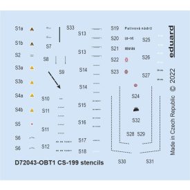 Eduard CS-199 stencils (Eduard) matrica