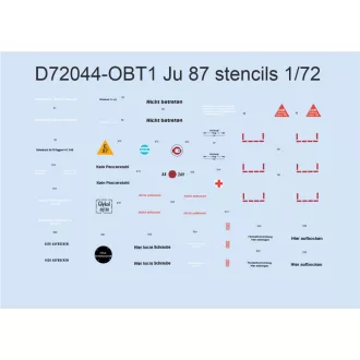 Eduard Ju 87 stencils matrica