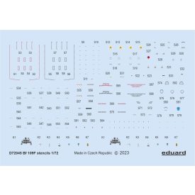 Eduard Bf 109F stencils (Eduard) matrica