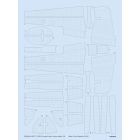 Eduard P-38F/G/H raised rivets & surface details (Tamiya) matrica