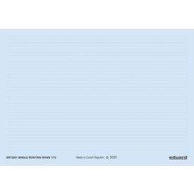 Eduard Single riveting rows 1/72 matrica