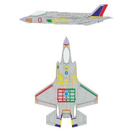 Eduard F-35A RAM coating early (Italeri) maszkoló