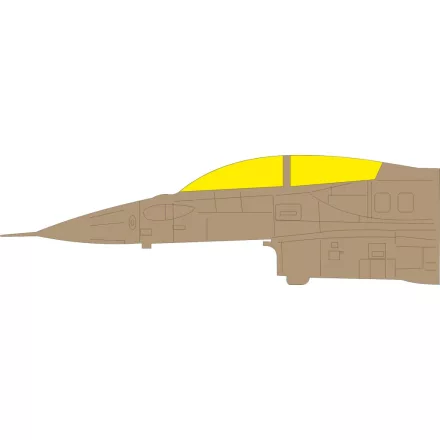 Eduard F-16I SUFA TFace (Great Wall Hobby) maszkoló