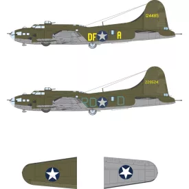   Eduard B-17F US national insignia & code letters (Revell) maszkoló
