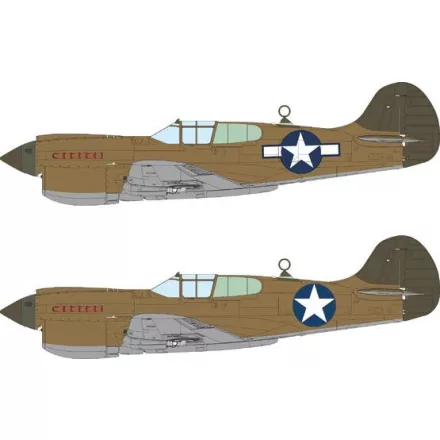 Eduard P-40K US national insignia (Eduard) maszkoló