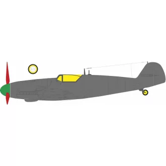 Eduard Bf 109G-6 late Erla canopy (Tamiya) maszkoló