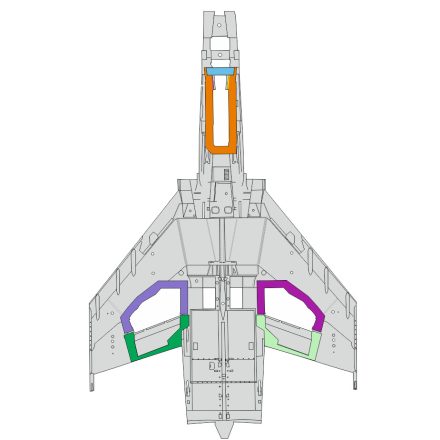 Eduard F-4E wheel bays (Meng)