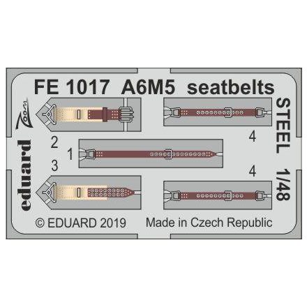 Eduard A6M5 seatbelts STEEL (Tamiya)