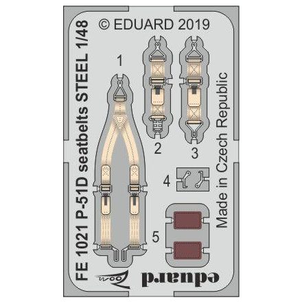 Eduard P-51D seatbelts STEEL (Eduard)