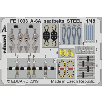 Eduard A-6A seatbelts STEEL for Hobby Boss fotómaratás
