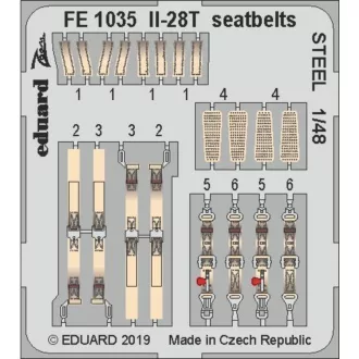 Eduard Il-28T seatbelts STEEL for Bobcat fotómaratás