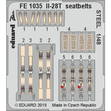 Eduard Il-28T seatbelts STEEL (Bobcat)