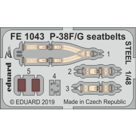 Eduard P-38F/ G seatbelts STEEL (Tamiya)