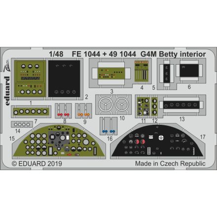 Eduard G4M Betty interior (Tamiya)