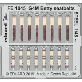 Eduard G4M Betty seatbelts STEEL (Tamiya)