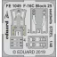 Eduard F-16C Block 25 seatbelts STEEL for Tamiya fotómaratás