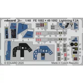 Eduard Lightning F.2A for Airfix fotómaratás