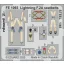 Eduard Lightning F.2A seatbelts STEEL for Airfix fotómaratás