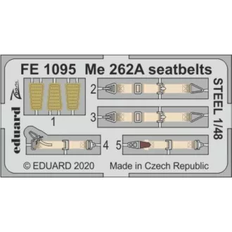 Eduard Me 262A seatbelts STEEL for Hobby Boss fotómaratás