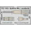 Eduard Spitfire Mk.I seatbelts STEEL for Airfix fotómaratás