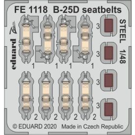 Eduard B-25D seatbelts STEEL (Revell)