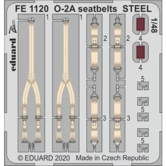 Eduard O-2A seatbelts STEEL for ICM fotómaratás